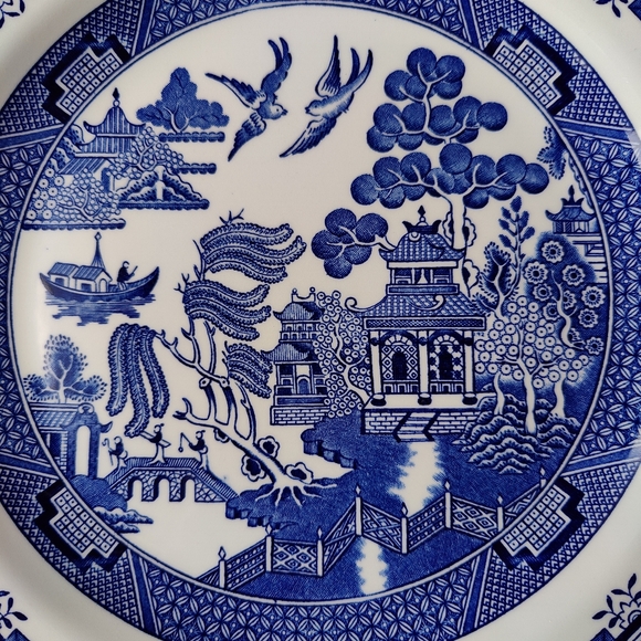 1 | 10 inch dinner plate | Blue Willow | Churchill | made in England 🇬🇧 - Picture 7 of 13